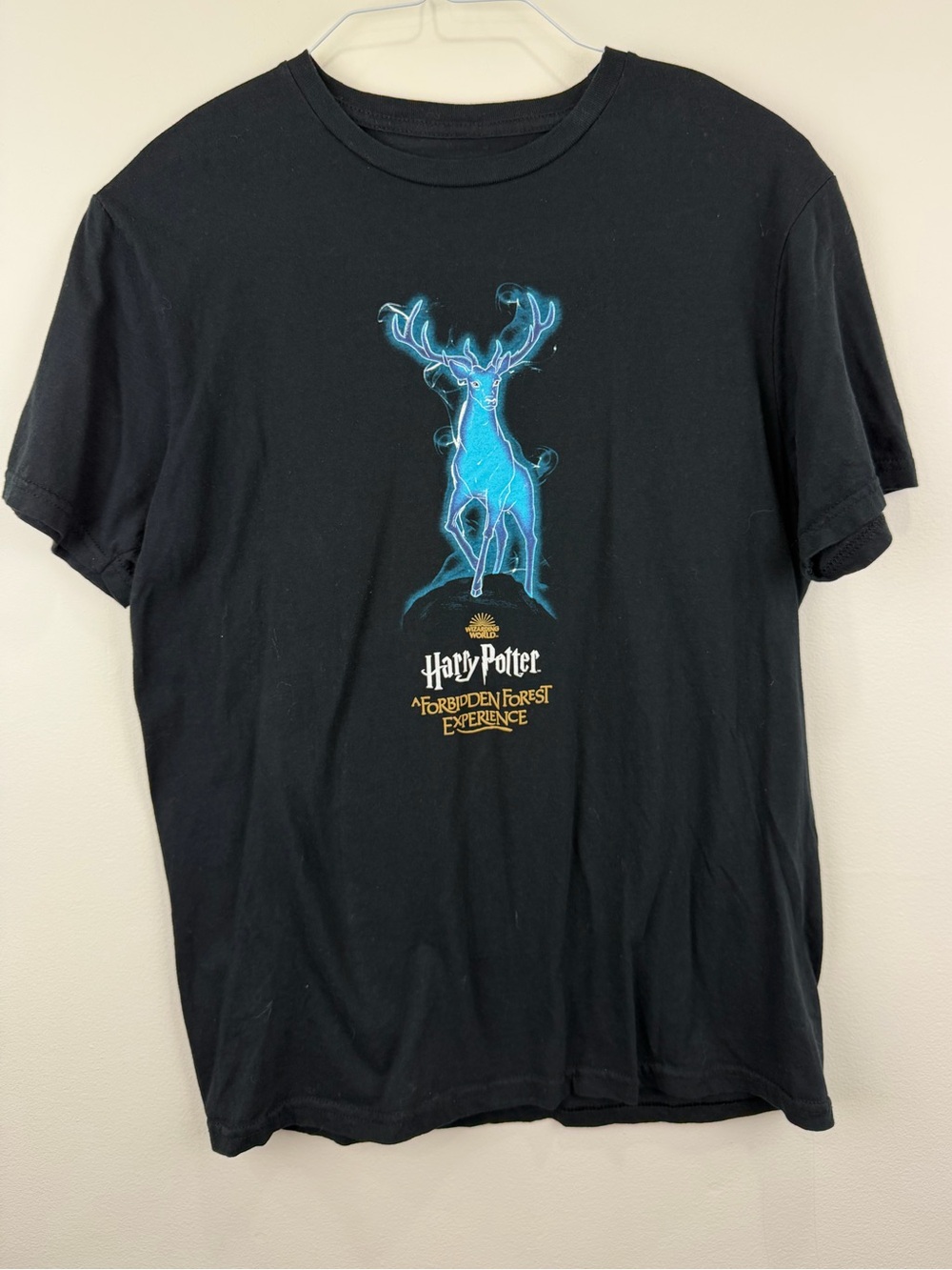 Harry Potter Forbidden Forest Experience Patronus Stag Graphic Tee Shirt M Rare